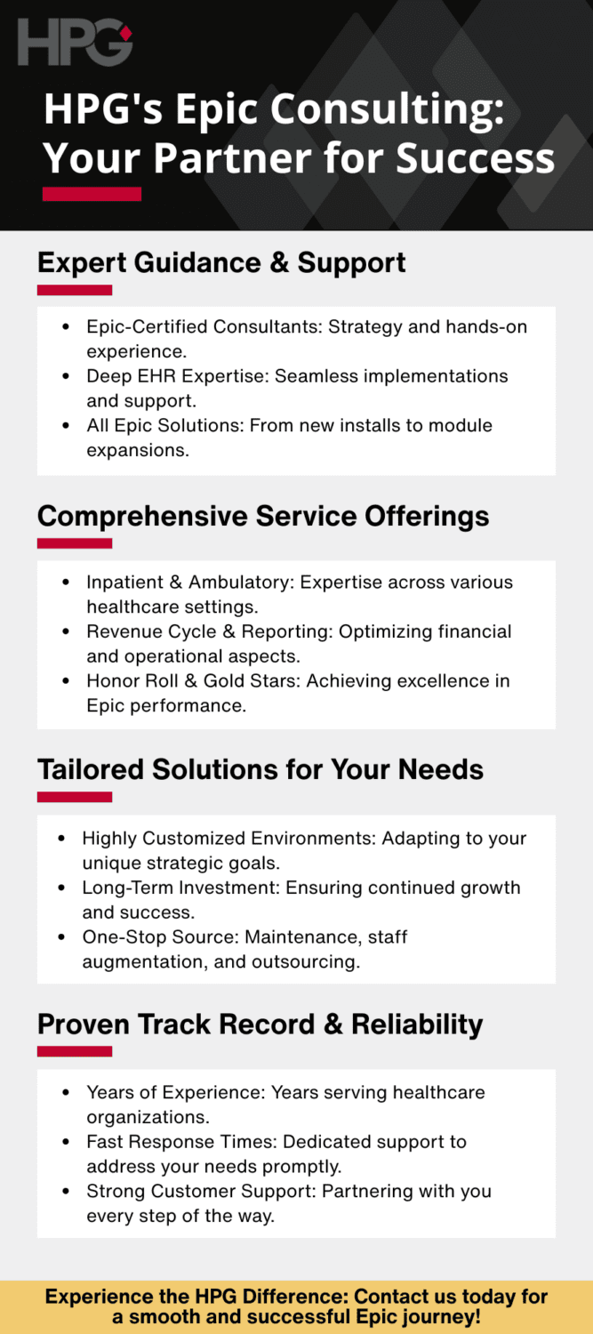 Epic EHR Consulting & Support Services | EHR Consultants | HPG