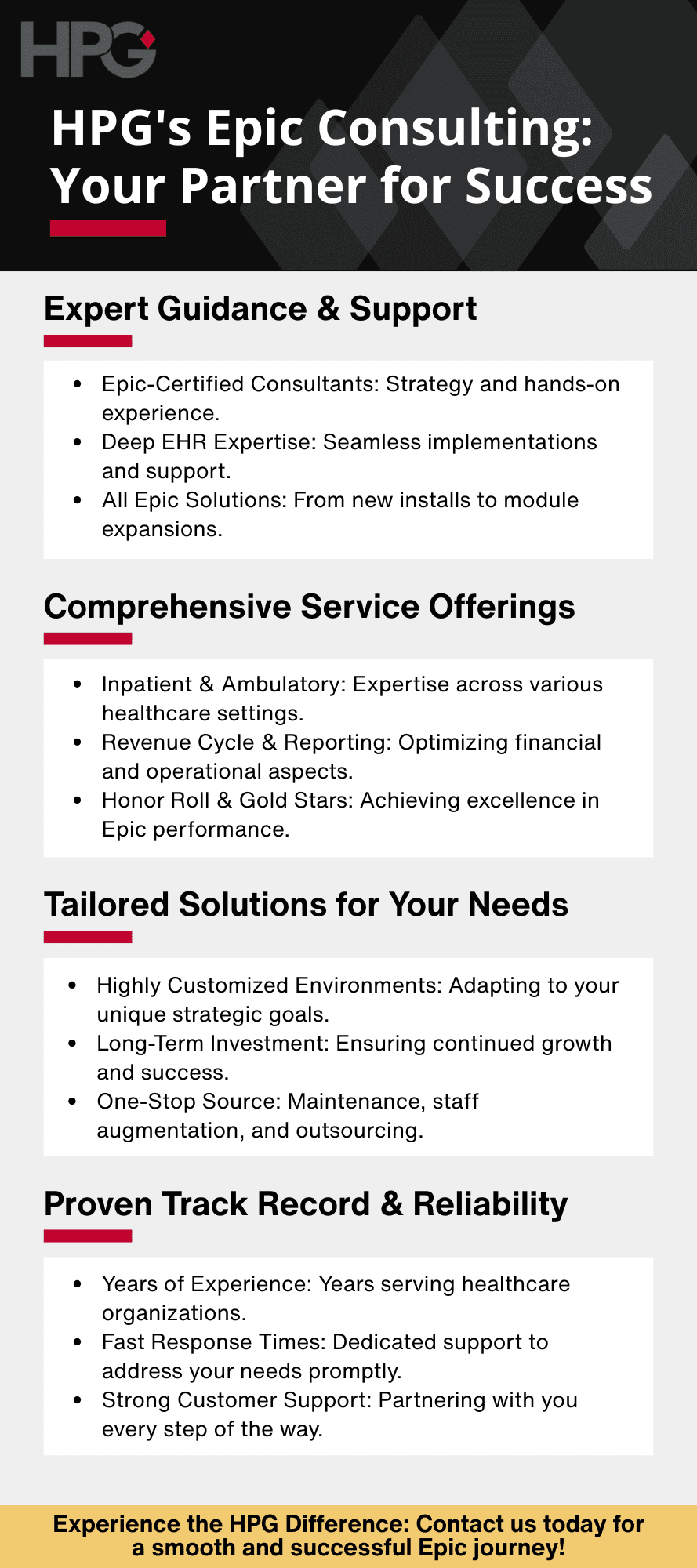 The Top Benefits of Epic EHR for Healthcare Organizations infographic